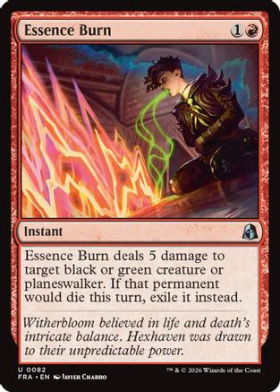Essence Burn (FRA-082) - Reality Fracture Foil