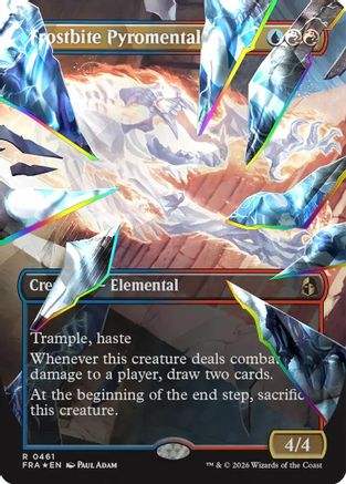 Frostbite Pyromental (Borderless) (Facet Foil) (FRA-461) - Reality Fracture Foil