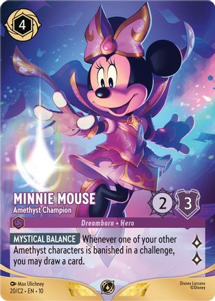 Minnie Mouse - Amethyst Champion (20) - Disney Lorcana Promo Cards