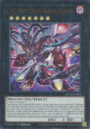 CXyz Hope Chaos Barian Dragon (BETB-EN044) - Beyond the Brave 1st Edition