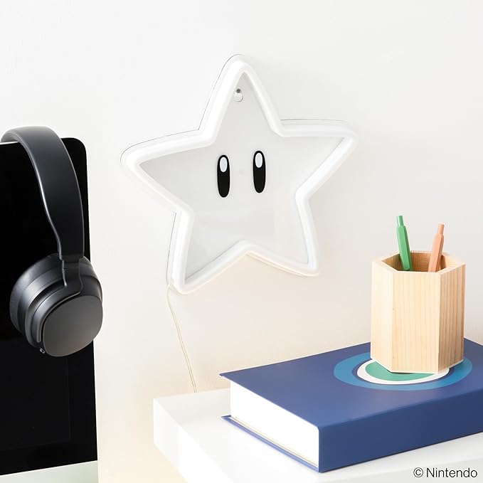 Super Mario Super Star Neon Wall Mount Light