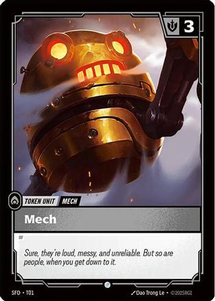 Mech // Gold (T01 // T03) - Spiritforged  (Riftbound TCG)