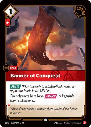 Banner of Conquest (002/167) - Radiance Foil (Riftbound TCG)