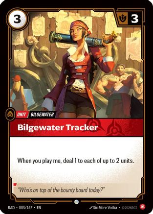 Bilgewater Tracker (003/167) - Radiance Foil (Riftbound TCG)
