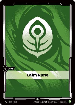 Calm Rune (R02) - Radiance Foil (Riftbound TCG)
