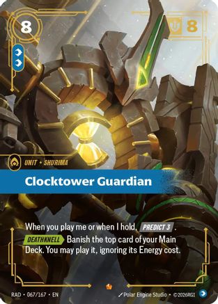 Clocktower Guardian (067/167) - Radiance Foil (Riftbound TCG)