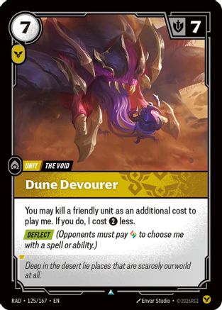 Dune Devourer (125/167) - Radiance Foil (Riftbound TCG)
