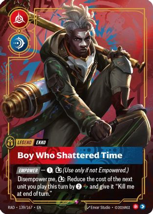 Ekko, Boy Who Shattered Time (139/167) - Radiance Foil (Riftbound TCG)