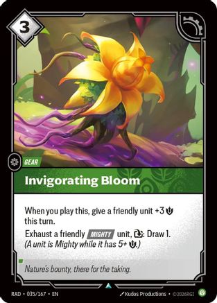 Invigorating Bloom (035/167) - Radiance  (Riftbound TCG)