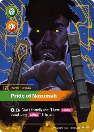 K'Sante, Pride of Nazumah (Overnumbered) (172/167) - Radiance Foil (Riftbound TCG)