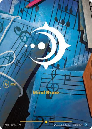 Mind Rune (R03a) (R03a) - Radiance Foil (Riftbound TCG)