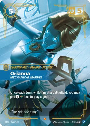 Orianna, Mechanical Marvel (068/167) - Radiance Foil (Riftbound TCG)