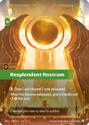 Resplendent Rostrum (046/167) - Radiance Foil (Riftbound TCG)