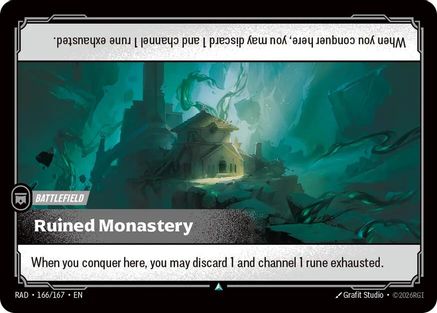 Ruined Monastery (166/167) - Radiance  (Riftbound TCG)