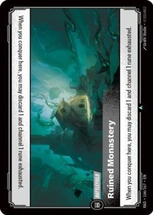 Ruined Monastery (166/167) - Radiance Foil (Riftbound TCG)