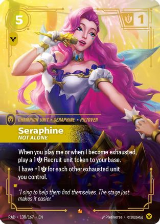 Seraphine, Not Alone (138/167) - Radiance Foil (Riftbound TCG)