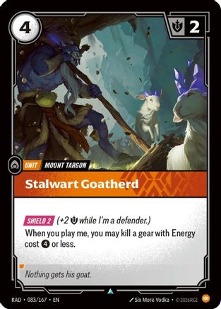 Stalwart Goatherd (083/167) - Radiance  (Riftbound TCG)