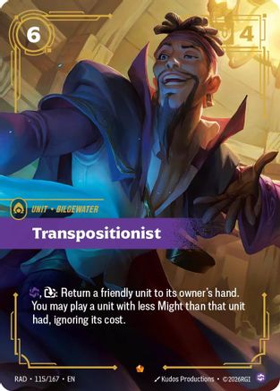Transpositionist (115/167) - Radiance Foil (Riftbound TCG)