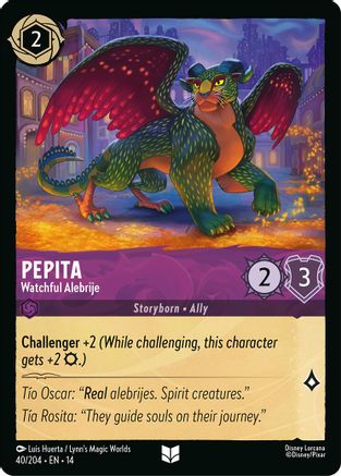 Pepita - Watchful Alebrije (40/204) - Hyperia City Cold Foil