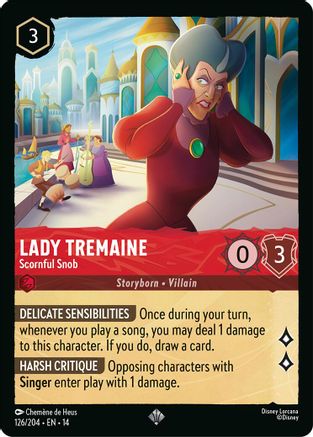 Lady Tremaine - Scornful Snob (126/204) - Hyperia City Cold Foil