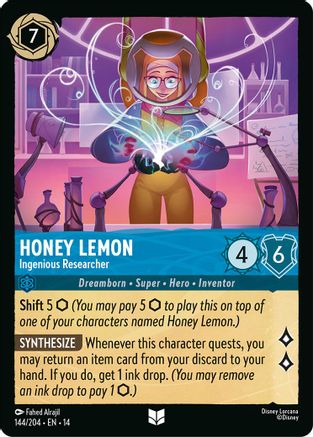 Honey Lemon - Ingenious Researcher (144/204) - Hyperia City Cold Foil