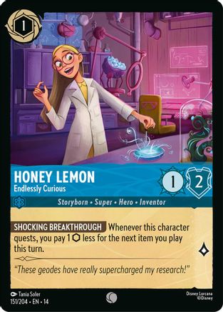Honey Lemon - Endlessly Curious (151/204) - Hyperia City Cold Foil