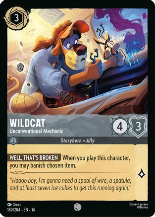 Wildcat - Unconventional Mechanic (180/204) - Hyperia City Cold Foil