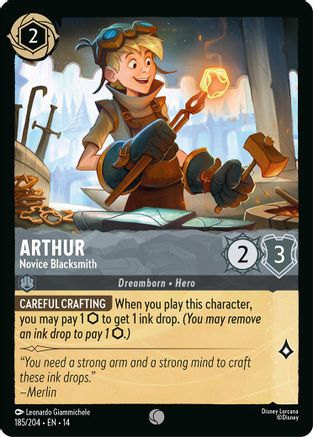 Arthur - Novice Blacksmith (185/204) - Hyperia City Cold Foil