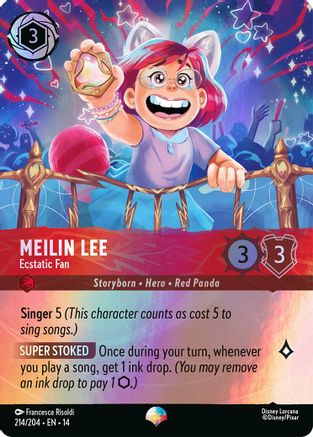 Meilin Lee - Ecstatic Fan (Epic) (214/204) - Hyperia City Holofoil