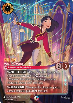 Mulan - Martial Arts Master (Enchanted) (234/204) - Hyperia City Holofoil