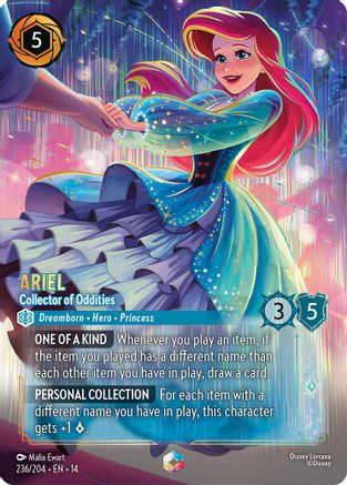 Ariel - Collector of Oddities (Enchanted) (236/204) - Hyperia City Holofoil