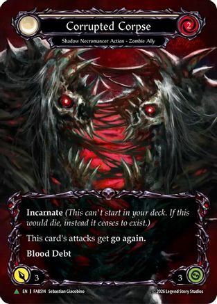 Corrupted Corpse (Marvel) (FAB514) (F) (FAB514) - Flesh and Blood: Promo Cards Cold Foil