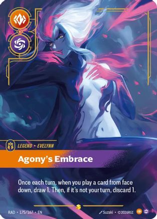 Evelynn, Agony's Embrace (Overnumbered) (175/167) - Radiance Foil (Riftbound TCG)