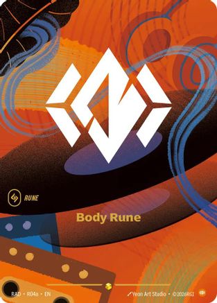 Body Rune (R04a) (R04a) - Radiance Foil (Riftbound TCG)