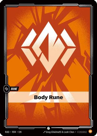 Body Rune (R04) - Radiance  (Riftbound TCG)