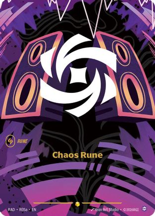 Chaos Rune (R05a) (R05a) - Radiance Foil (Riftbound TCG)