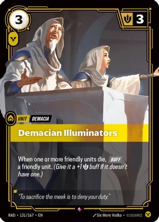 Demacian Illuminators (131/167) - Radiance Foil (Riftbound TCG)