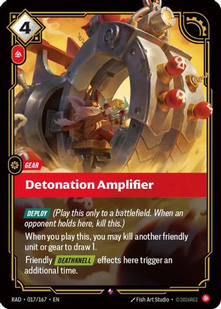 Detonation Amplifier (017/167) - Radiance Foil (Riftbound TCG)