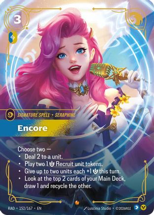 Encore (152/167) - Radiance Foil (Riftbound TCG)