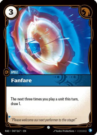 Fanfare (047/167) - Radiance  (Riftbound TCG)