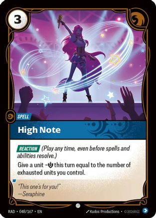 High Note (048/167) - Radiance  (Riftbound TCG)