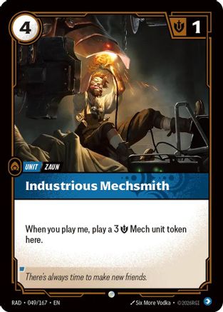 Industrious Mechsmith (049/167) - Radiance Foil (Riftbound TCG)