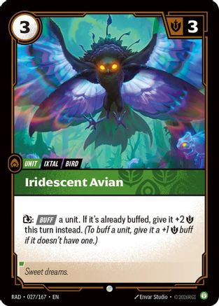 Iridescent Avian (027/167) - Radiance Foil (Riftbound TCG)