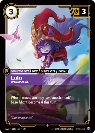 Lulu, Whimsical (110/167) - Radiance Foil (Riftbound TCG)