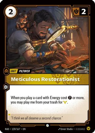 Meticulous Restorationist (120/167) - Radiance  (Riftbound TCG)
