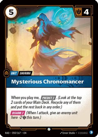 Mysterious Chronomancer (050/167) - Radiance Foil (Riftbound TCG)