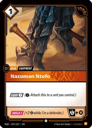 Nazuman Ntofo (071/167) - Radiance Foil (Riftbound TCG)