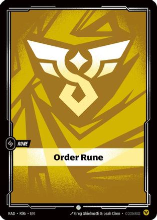 Order Rune (R06) - Radiance Foil (Riftbound TCG)