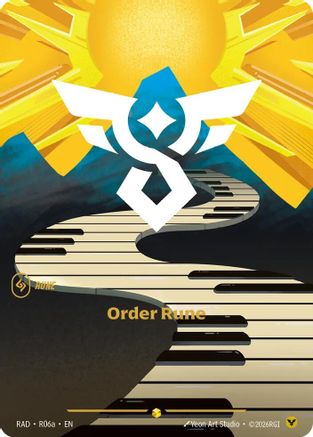 Order Rune (R06a) (R06a) - Radiance Foil (Riftbound TCG)
