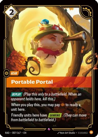 Portable Portal (087/167) - Radiance Foil (Riftbound TCG)
